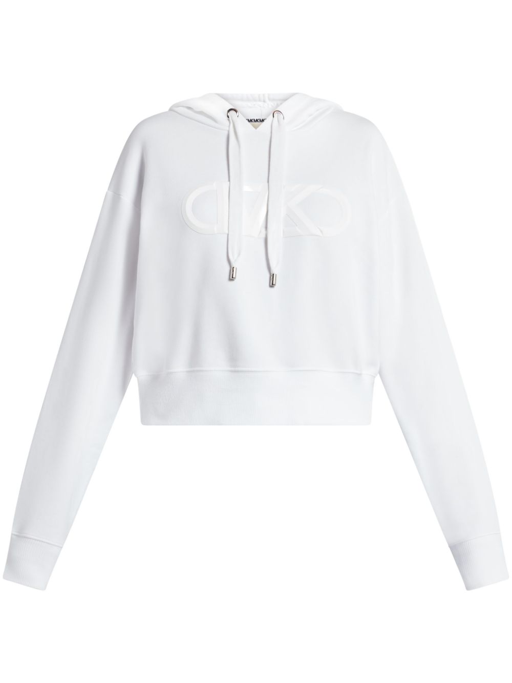 Empire logo organic-cotton hoodie - White