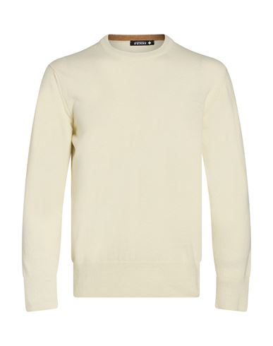 Man Sweater Cream Size XXL Wool, Polyamide