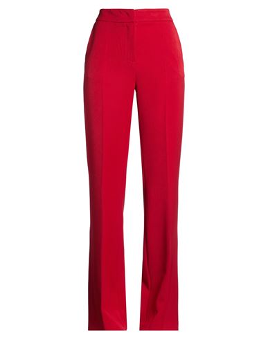 Woman Pants Red Size 4 Polyester, Viscose, Elastane