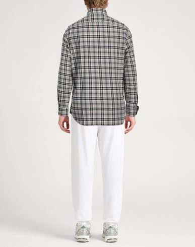 Man Shirt Grey Size 15 Cotton, Wool