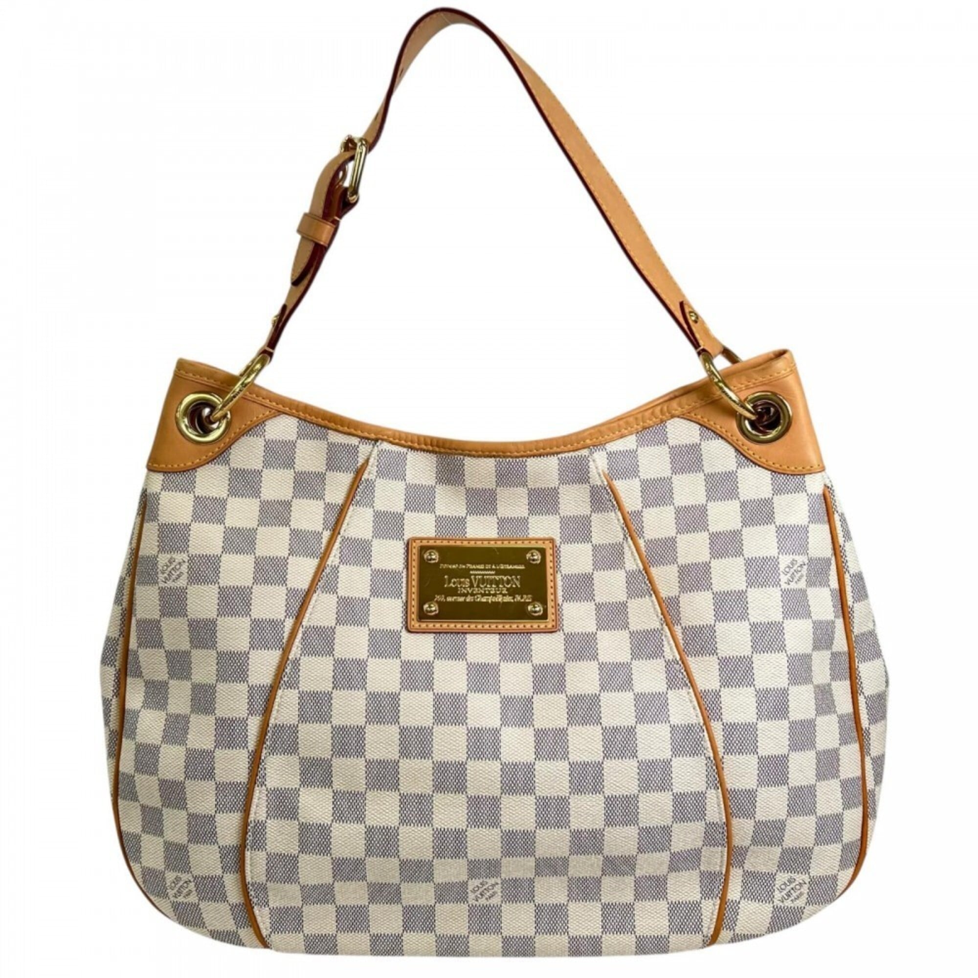 Louis Vuitton White Damier Azur Canvas Shoulder Bag Pre-Owned