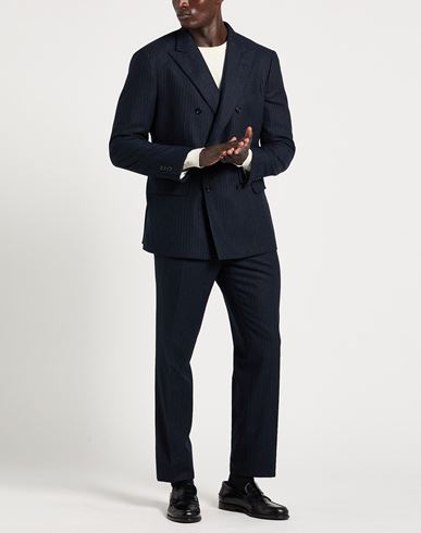Man Suit Navy Size 44 Virgin Wool, Polyester, Elastane