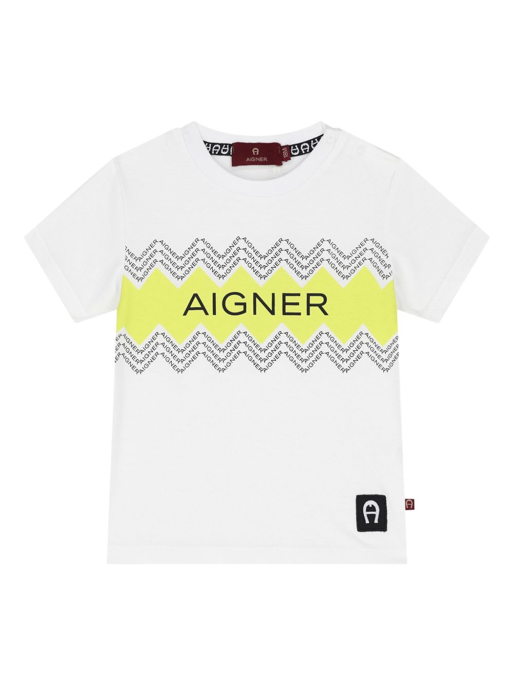 Zigzag logo-print T-shirt - White