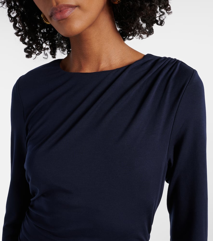 Gathered midi dress