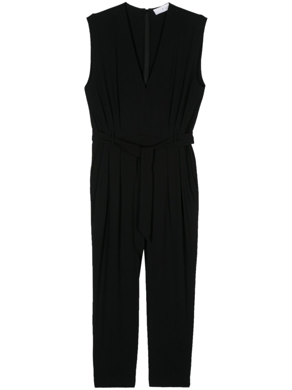 Edama pleat-detail sleeveless jumpsuit - Black
