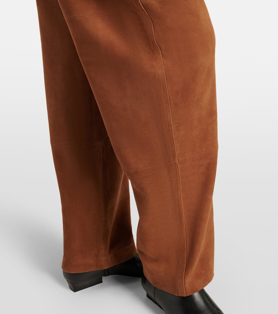 Róhe Suede barrel-leg pants