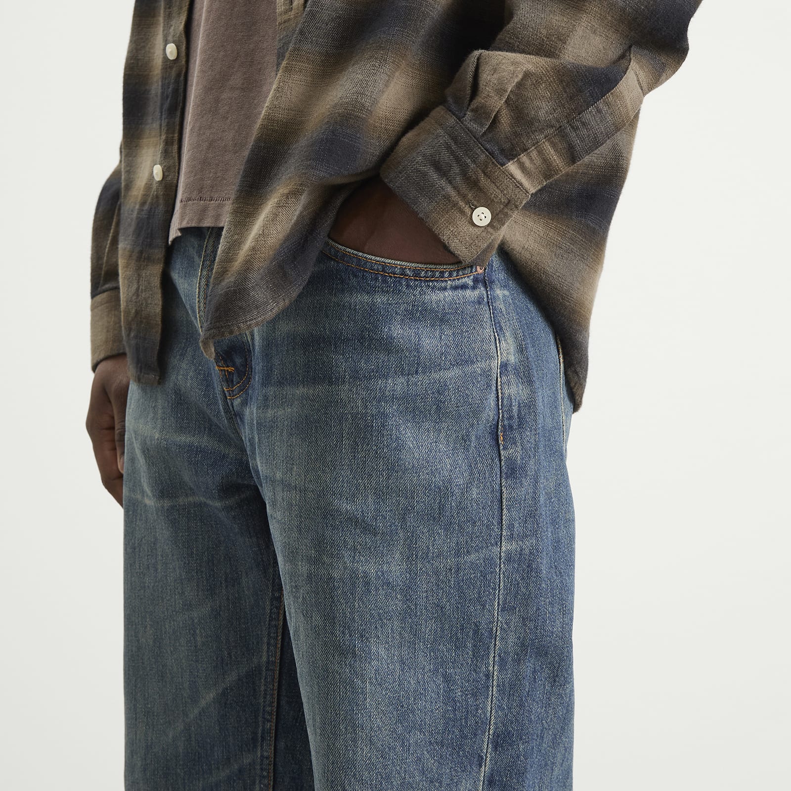 Men's Tuff Tony Wide Leg Jeans in Thriller Tracks