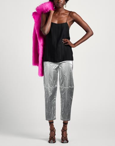 Woman Pants Silver Size 2 Viscose, Polyester, Cotton