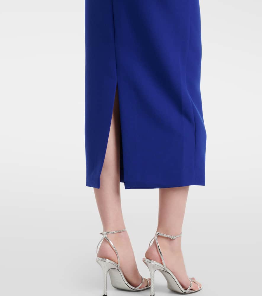 Crêpe midi dress