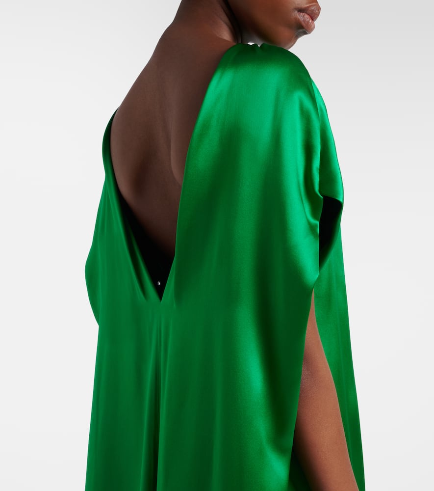 Silk satin midi dress