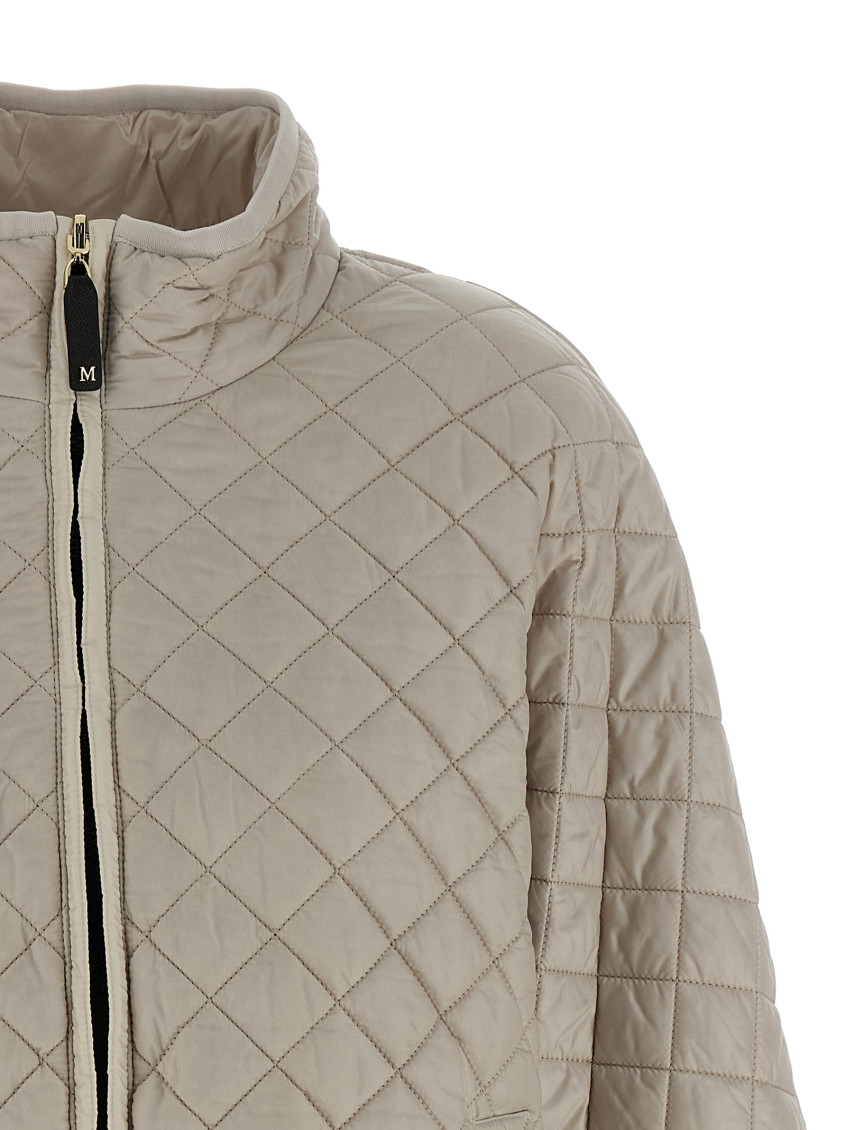 Grey Delfina Quilted Jacket