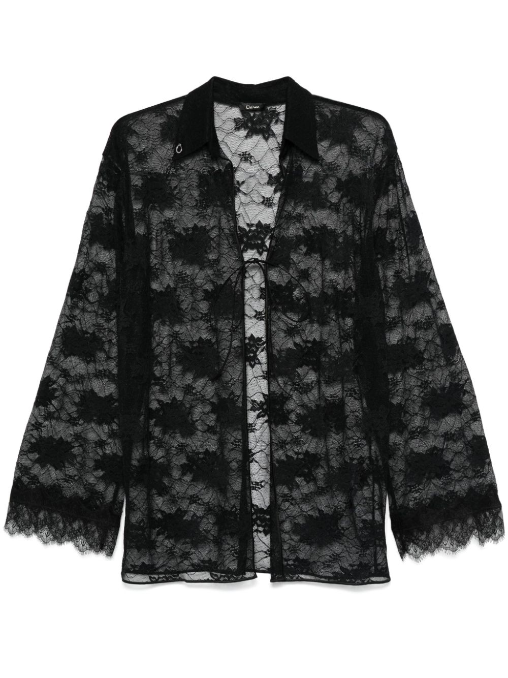 Lace shirt - Black