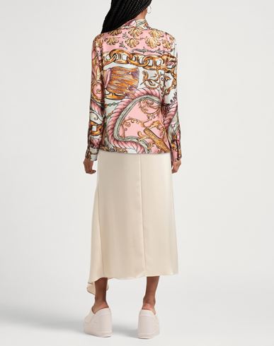 Couture Woman Shirt Pink Size 10 Silk