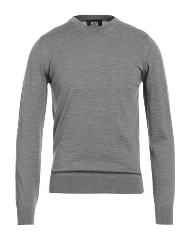 Man Sweater Grey Size 38 Merino Wool