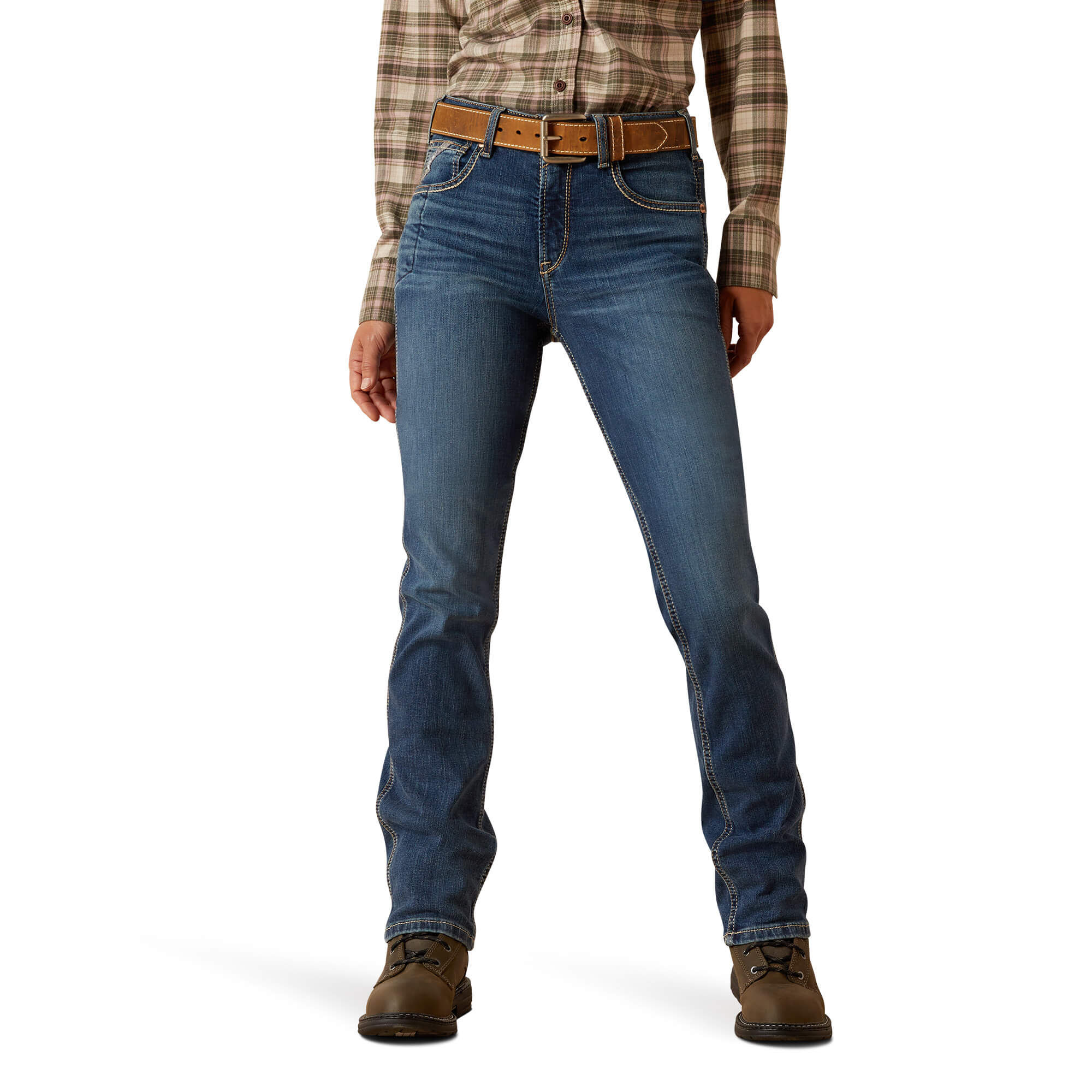 Women's Rebar High Rise Riveter Straight Jeans in La Jolla