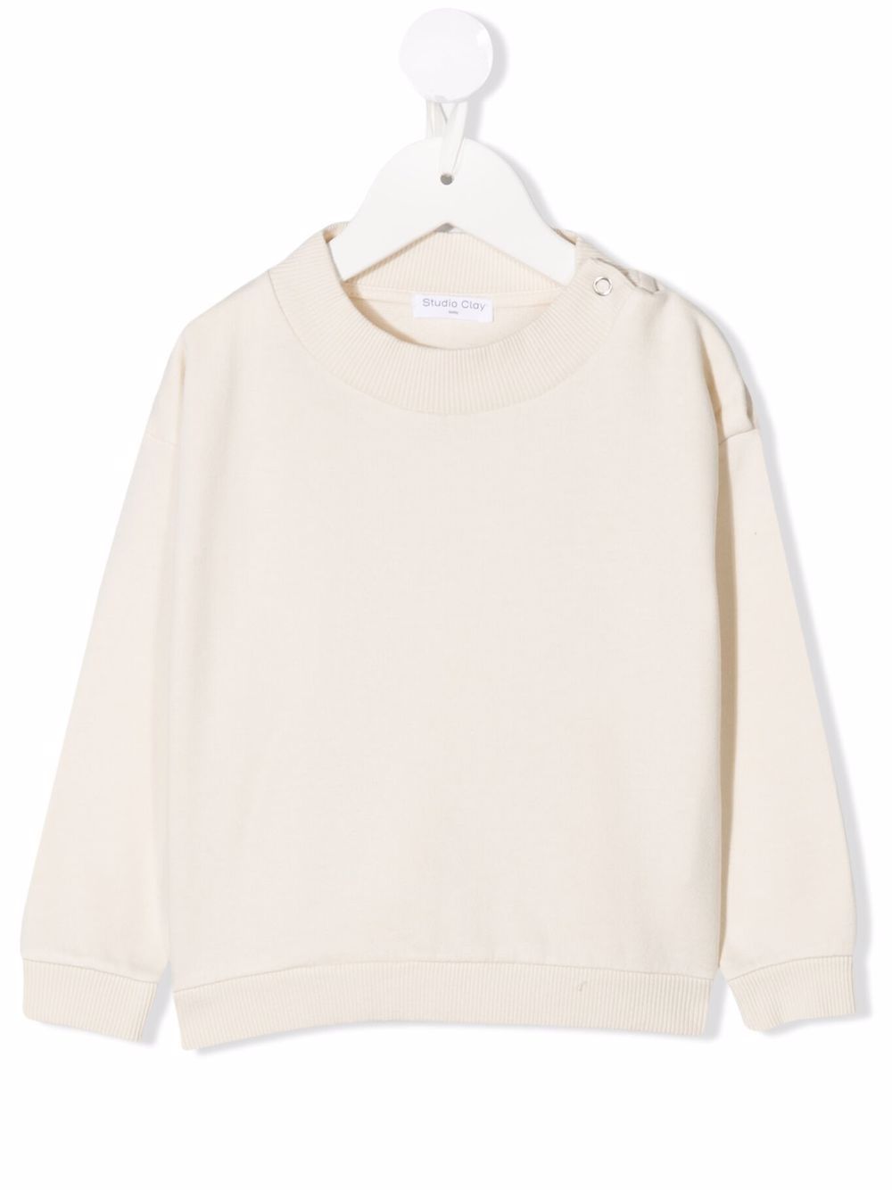 Oversized organic cotton sweatshirt - Neutrals
