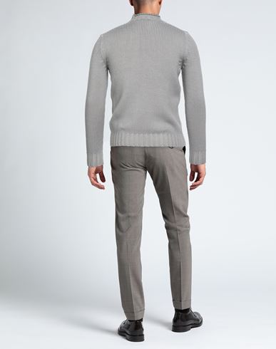 Man Turtleneck Grey Size 36 Merino Wool