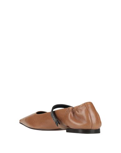 Woman Ballet flats Brown Size 7 Leather