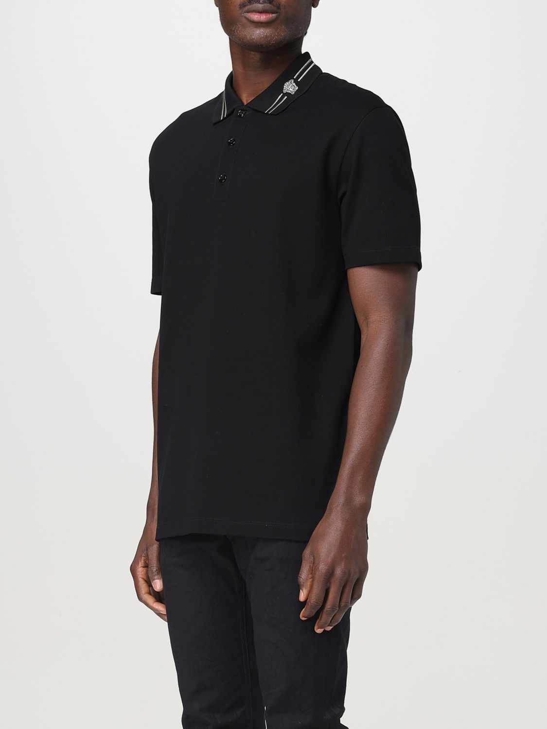 Polo Shirt Men color Black