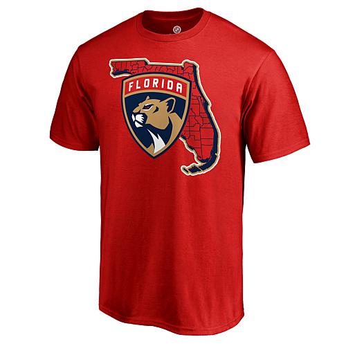 Men's Fanatics Red Florida Panthers Hometown Collection Local T-Shirt
