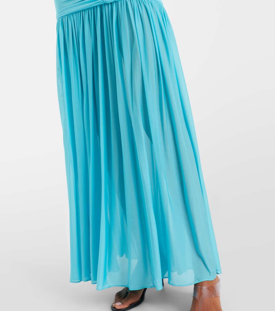 Orion ruched jersey maxi dress