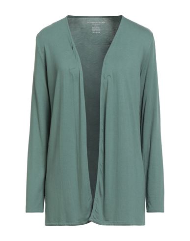 Woman Cardigan Green Size 1 Viscose, Elastane