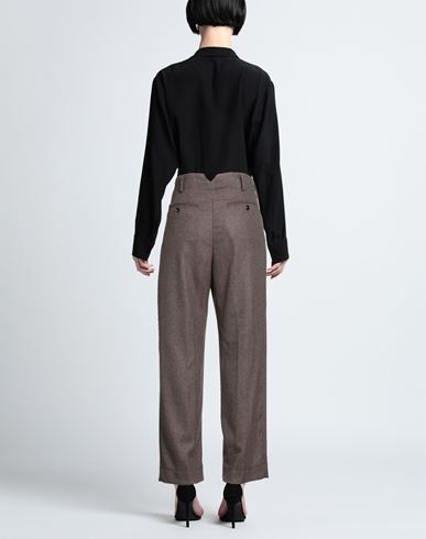 Woman Pants Brown Size 27 Polyester, Viscose, Elastane