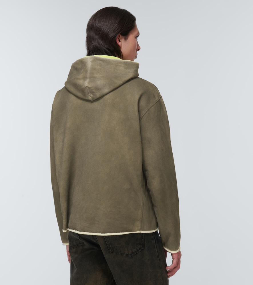 Last Nights cotton jersey hoodie