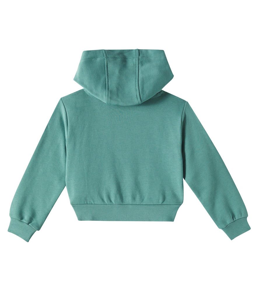 Versace Kids Logo cotton jersey hoodie