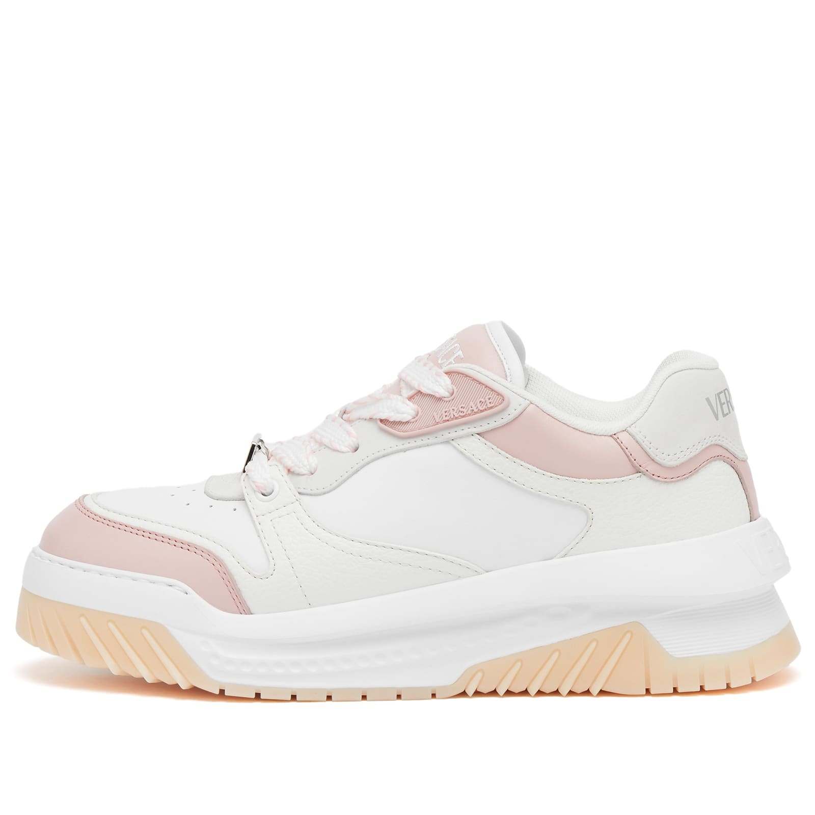 Women's Sneaker in Leather in Rose