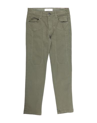 Jeckerson Kid Boy Pants Military green Size 14 Cotton, Elastane