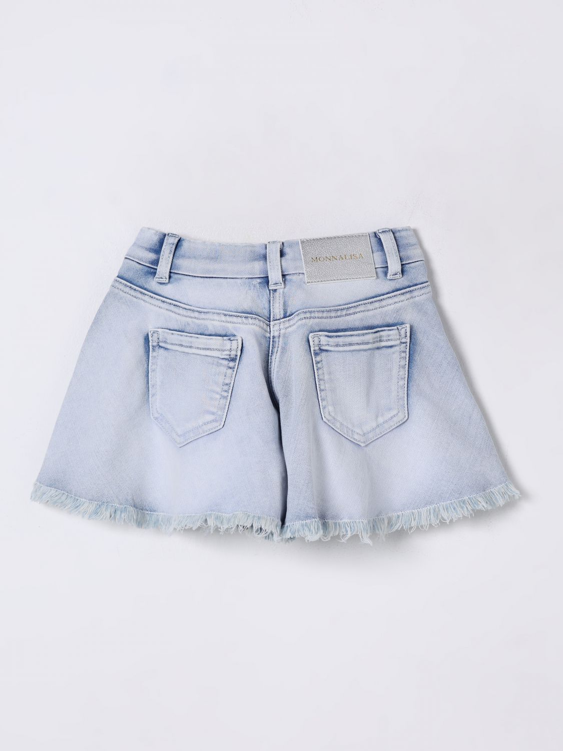 Monnalisa rhinestone-embellished shorts - Blue