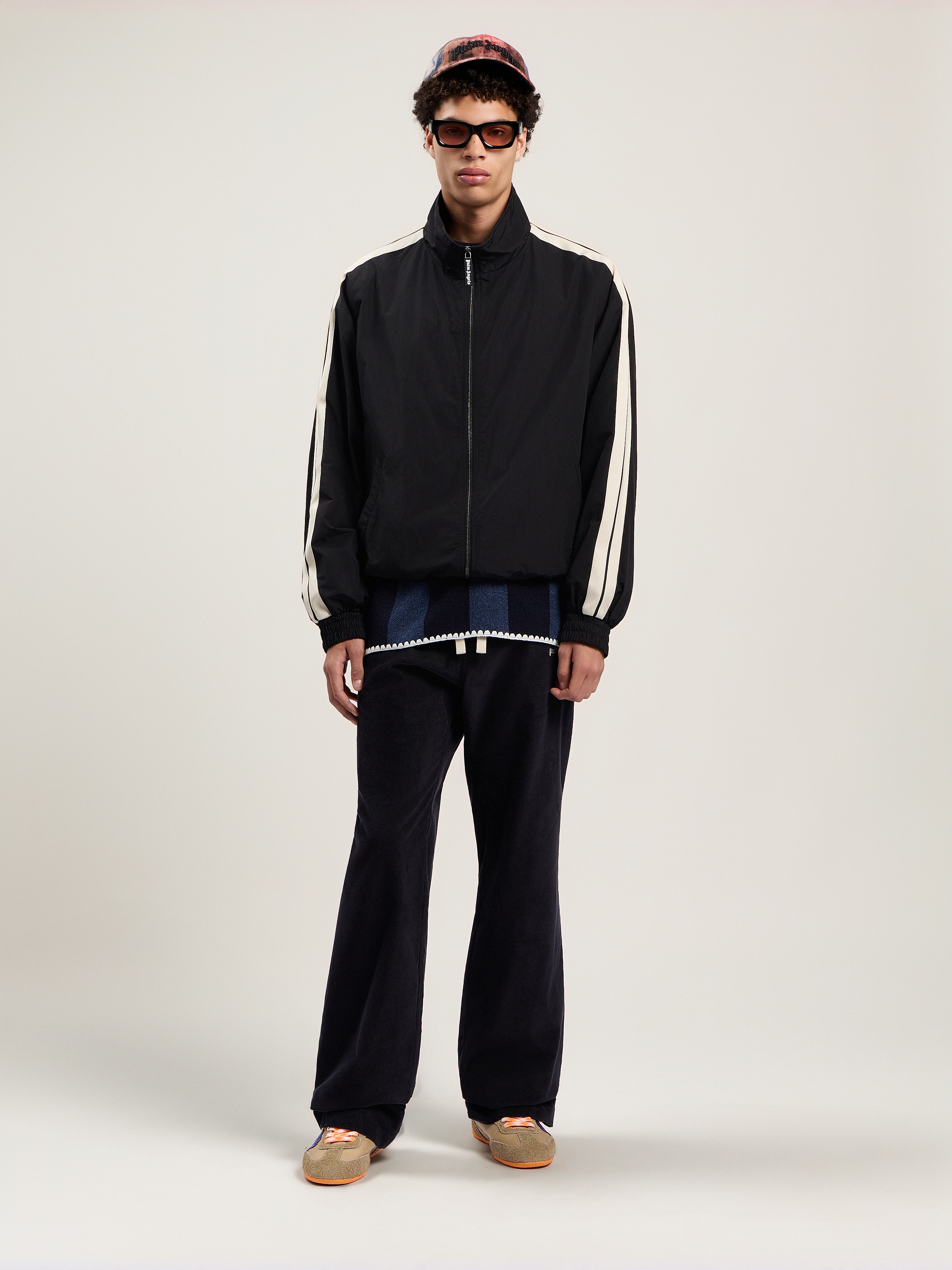 Classic Logo Trk Windbreaker Man  Black