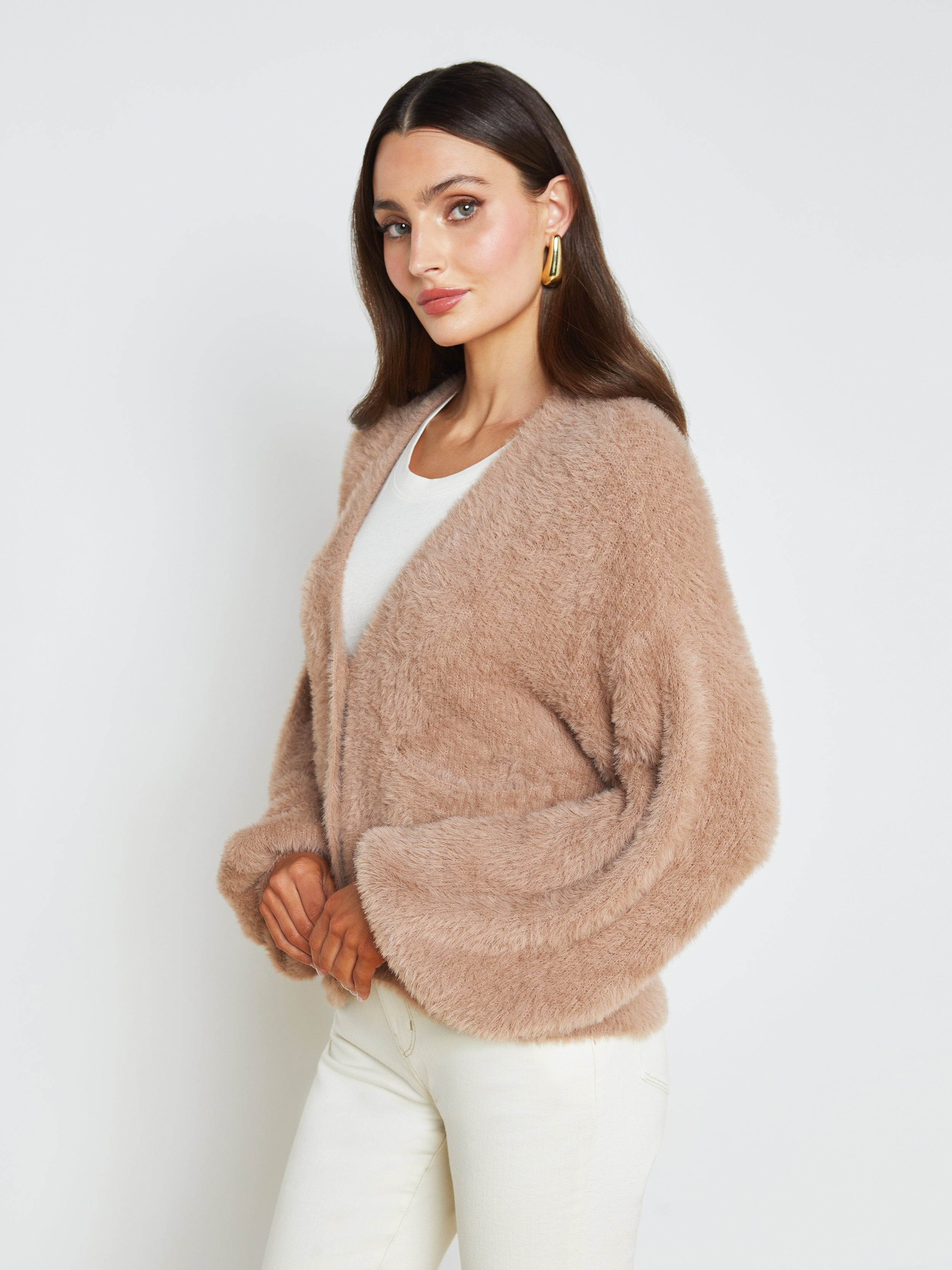 Harriet Cardigan In Macaroon