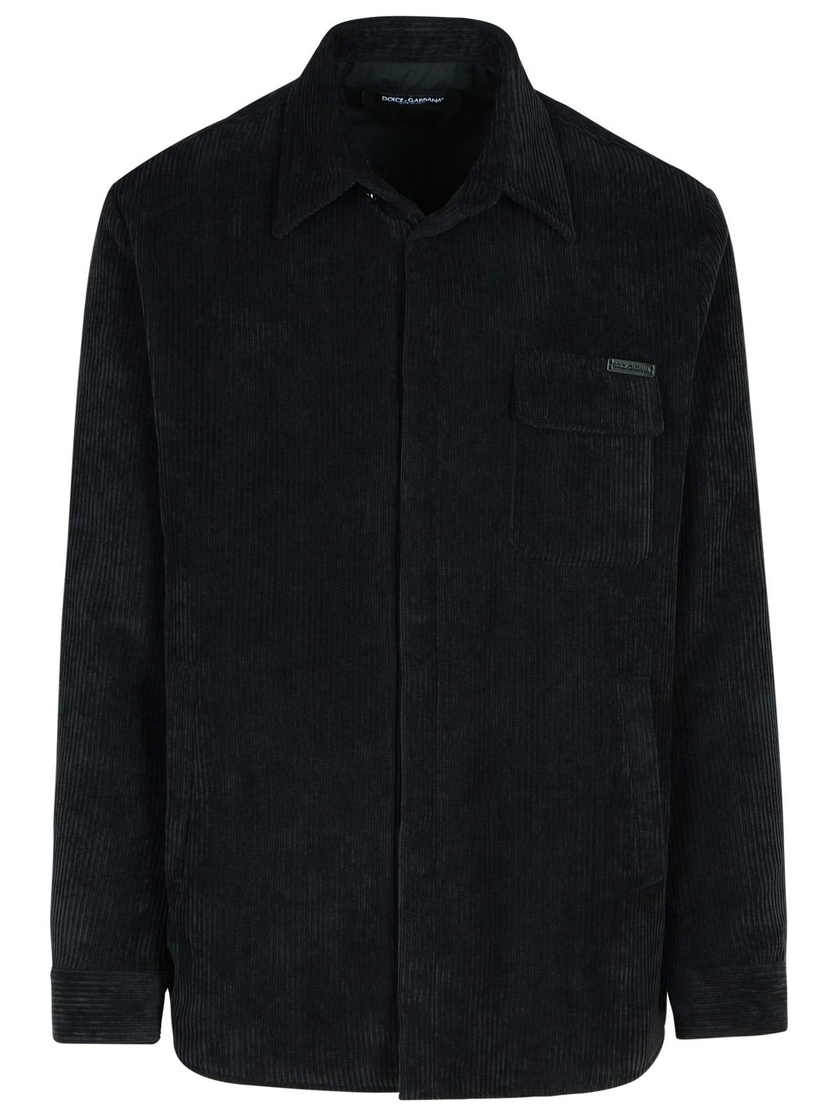 Black Polyester Blend Shirt