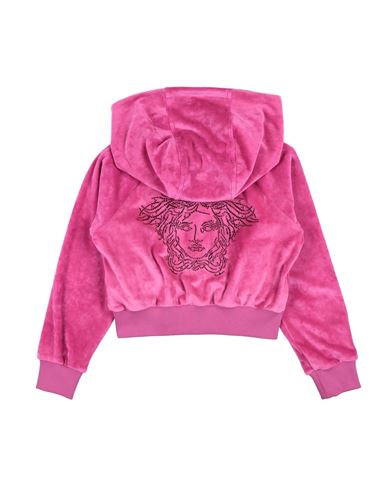 Kid Girl Sweatshirt Fuchsia Size 10 Polyester, Elastane, Glass, Cotton