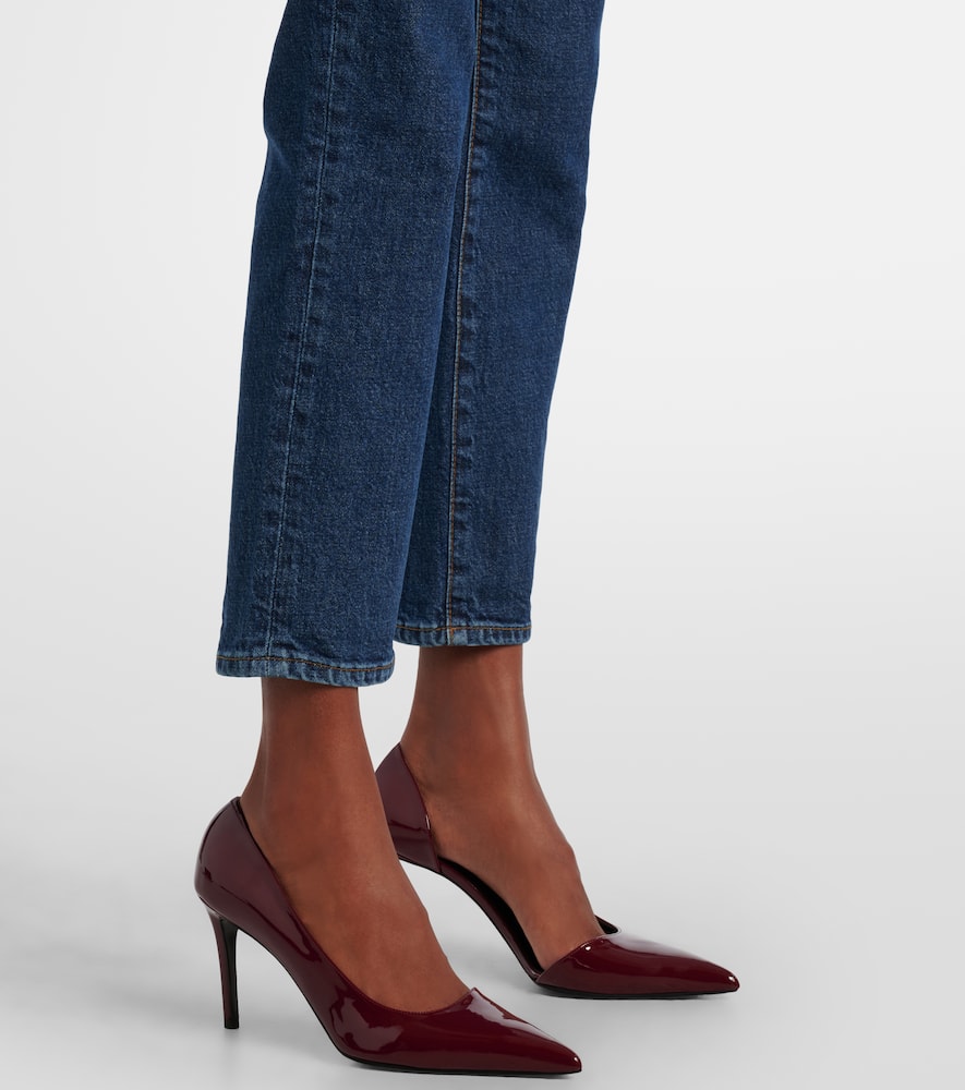 Borrowed cropped straight jeans