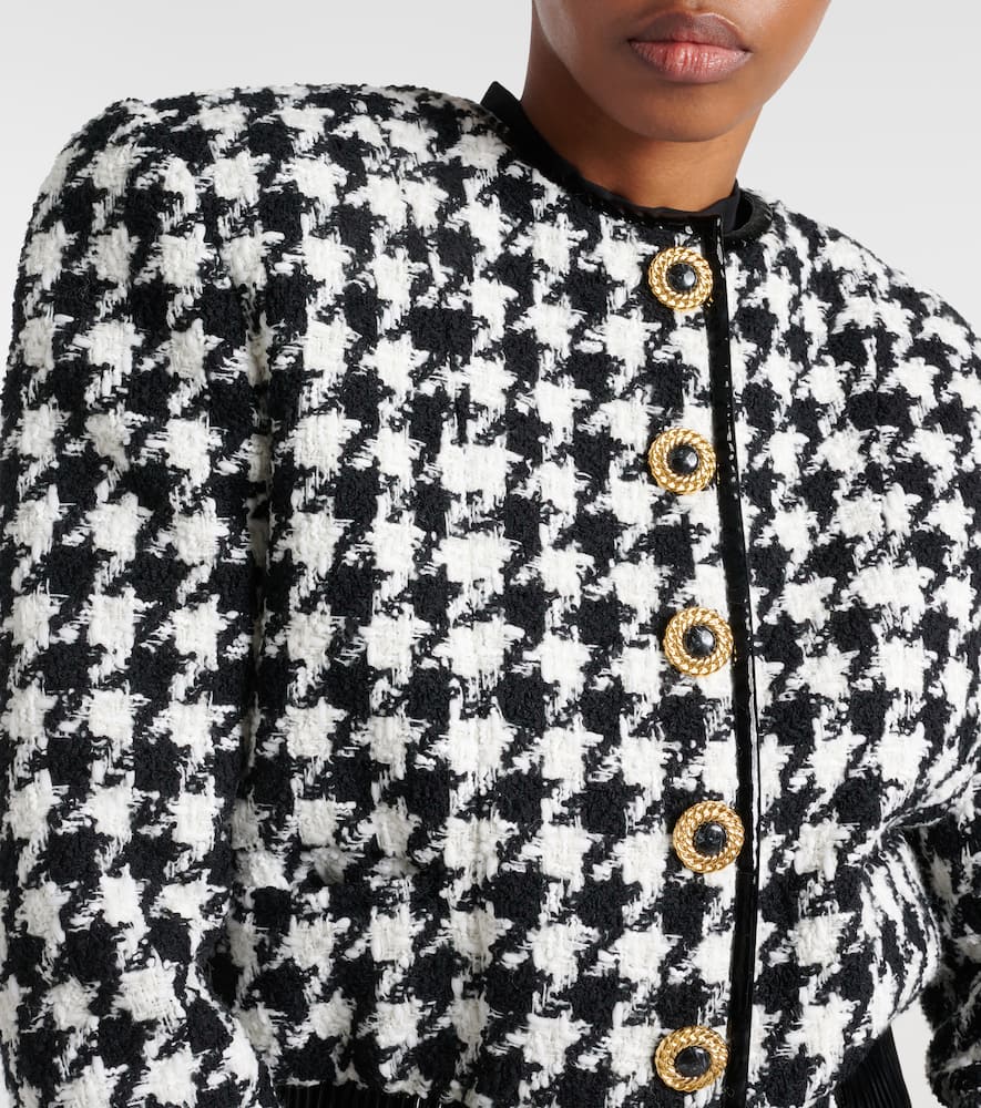 Houndstooth tweed jacket