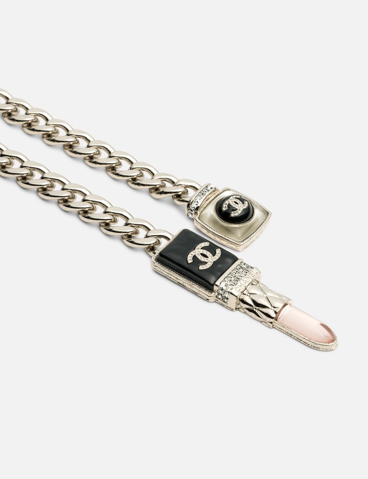 Lipstick Long Necklace With CC Logo