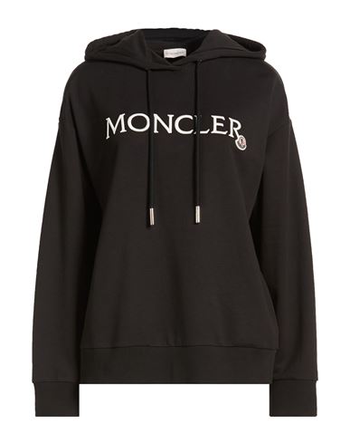 Woman Sweatshirt Black Size M Cotton