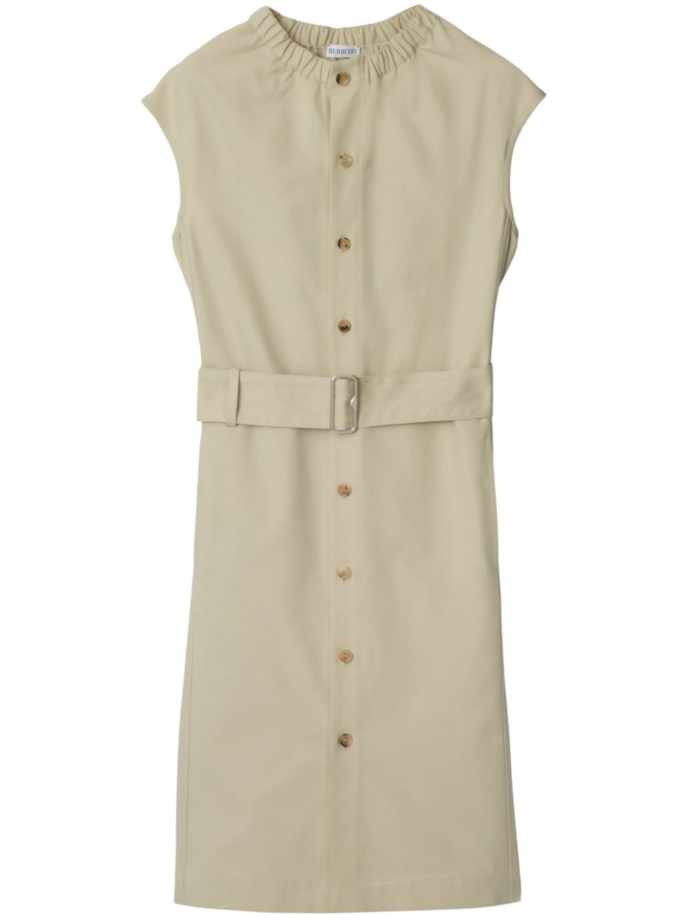 Cotton-blend dress - Neutrals
