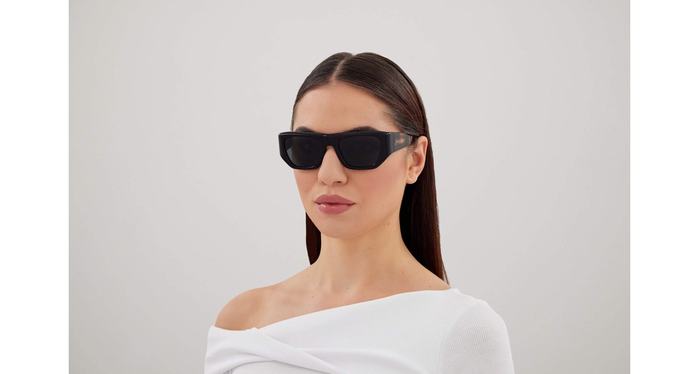 SAINT LAURENT Woman SAINT LAURENT SL 740 004 Sunglasses Acetate Black Black Squared
