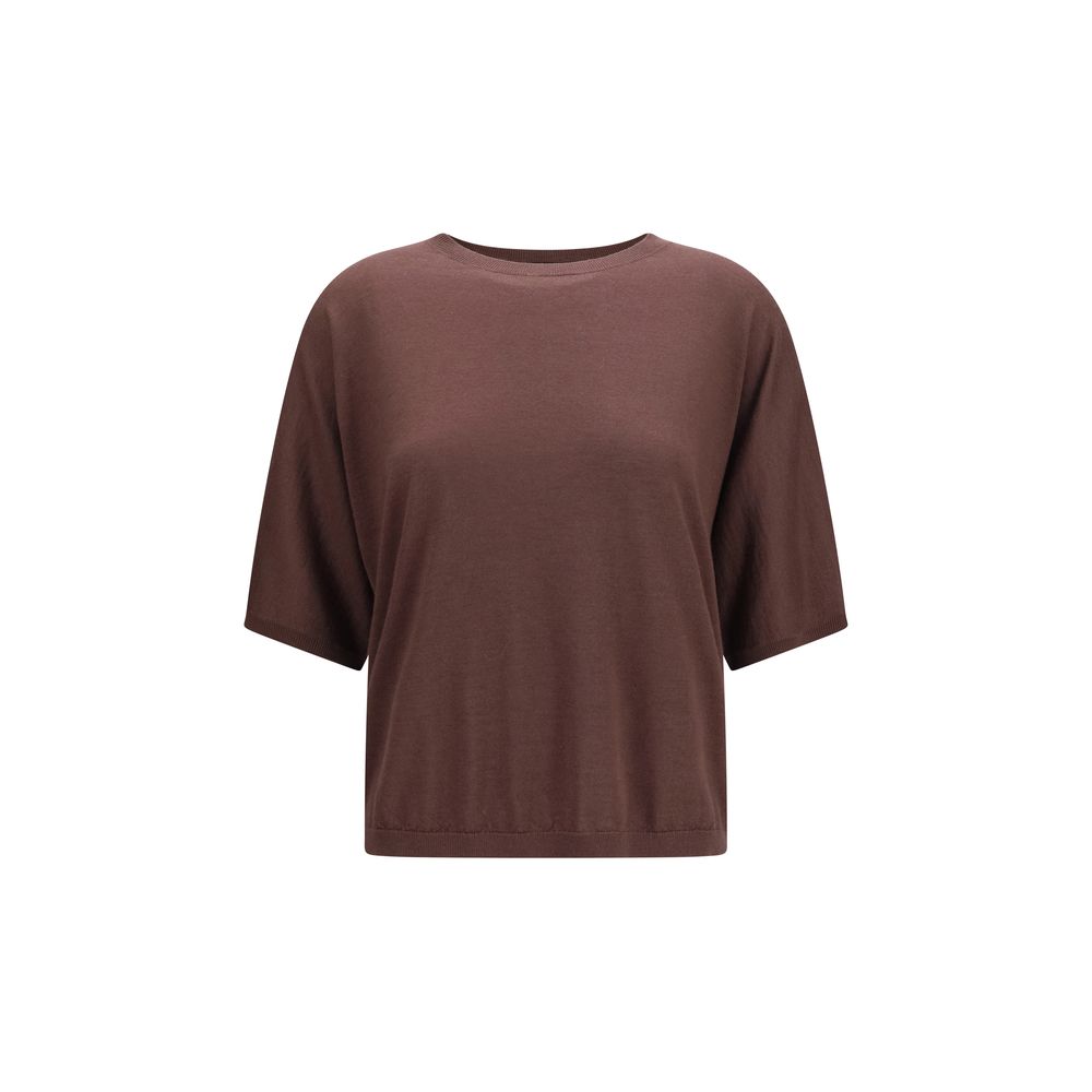 Cashmere and Silk Blend Sweater — Purple