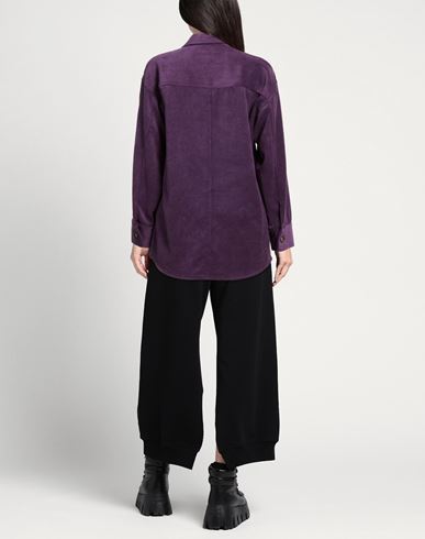 Woman Shirt Purple Size 4 Cotton, Polyester, Elastane