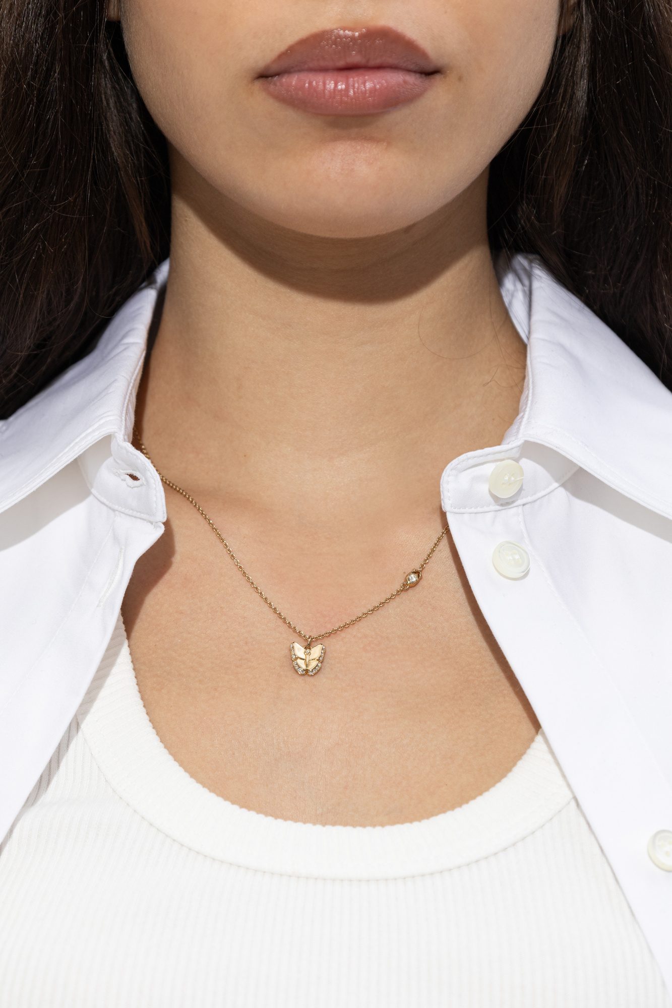 Brass Necklace, Women's, Gold