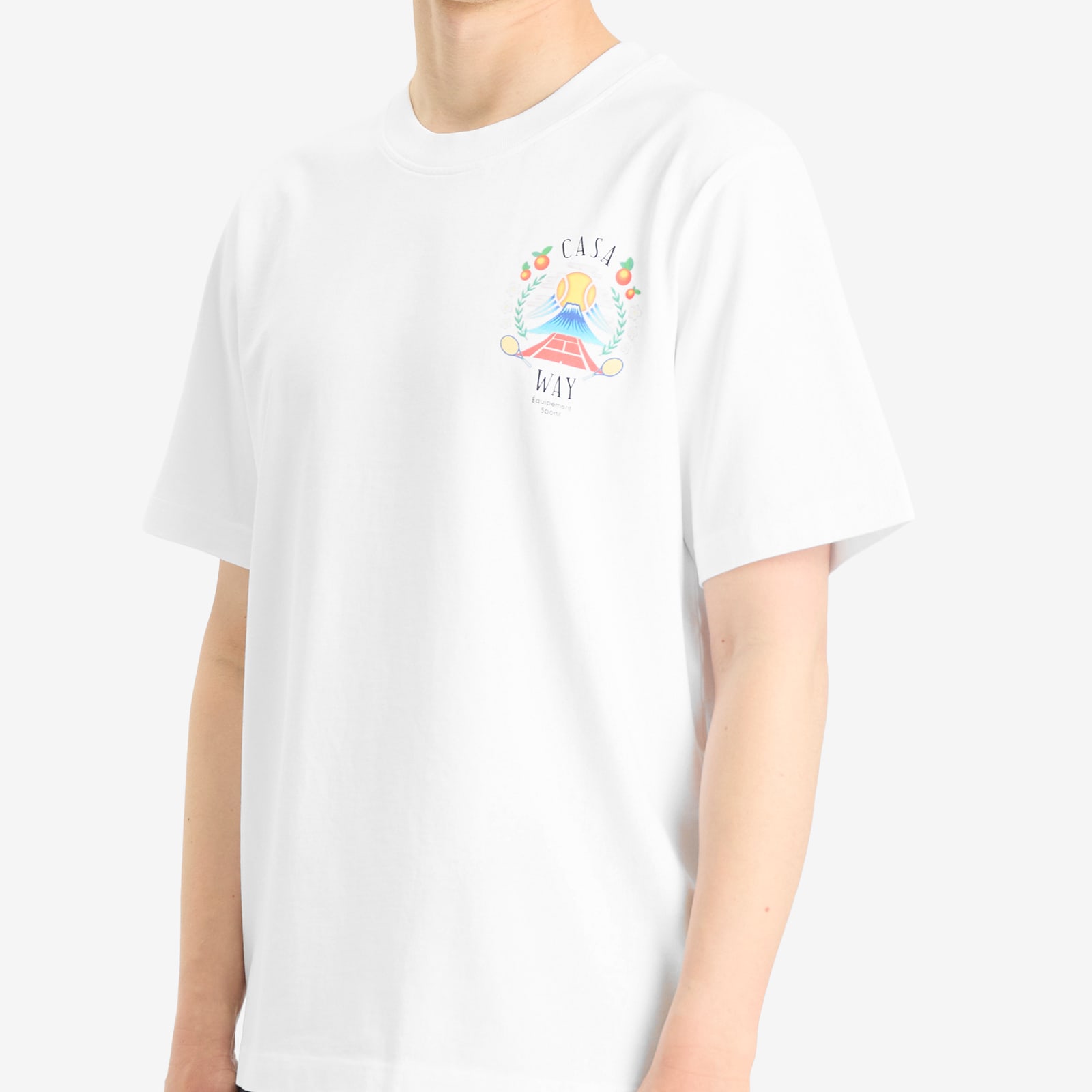 Men's Casa Way Mountain Printed T-Shirt White