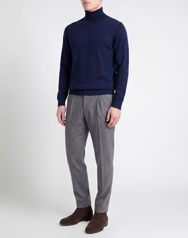 Man Turtleneck Blue Size 42 Virgin Wool