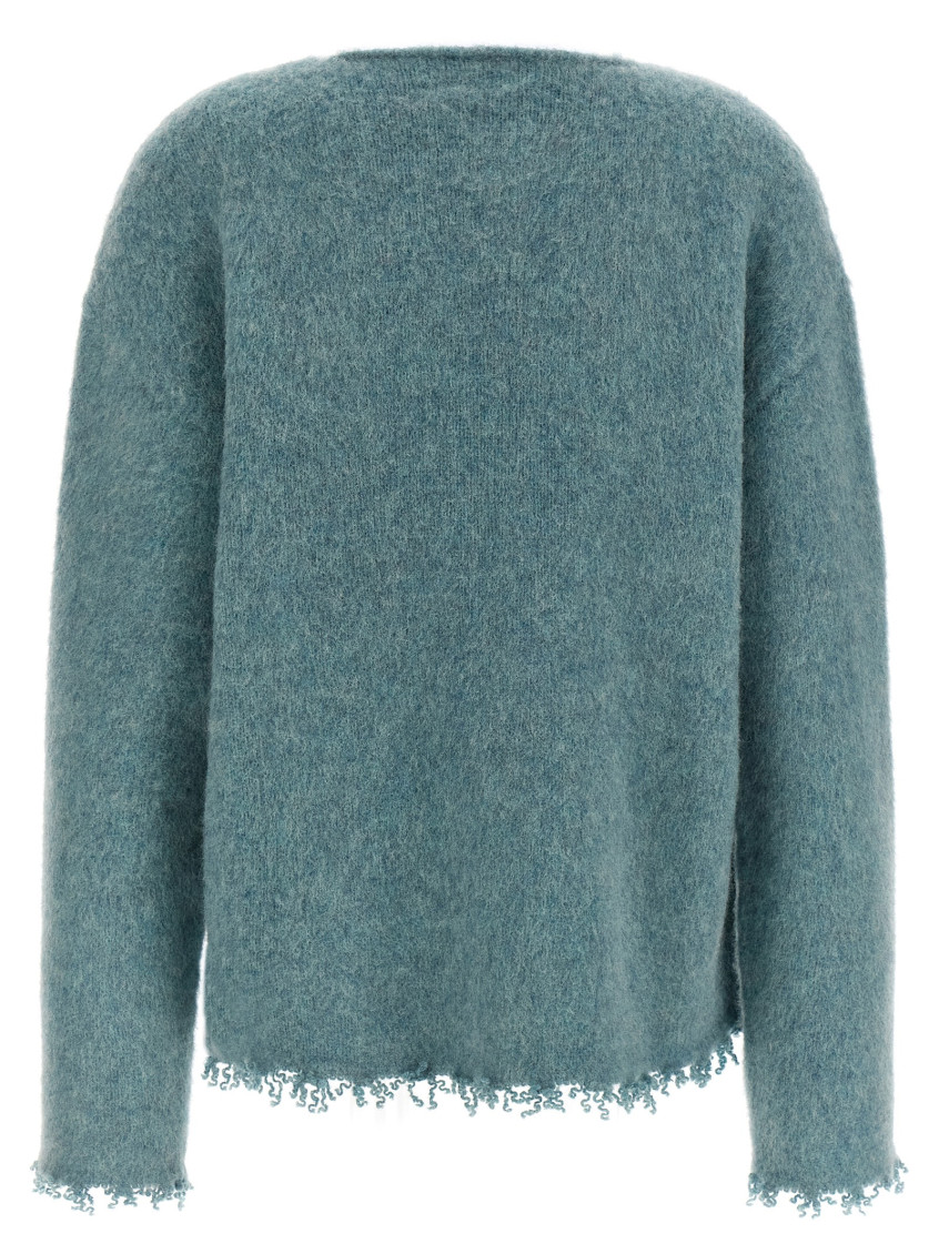 Fringed Sweater Sweaters And Cardigans Light Blue