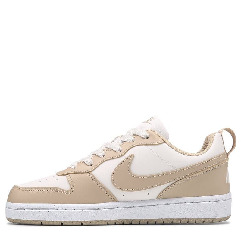 Kids' Court Borough Recraft Low Top Sneaker Big Kid Shoes (White/Tan)