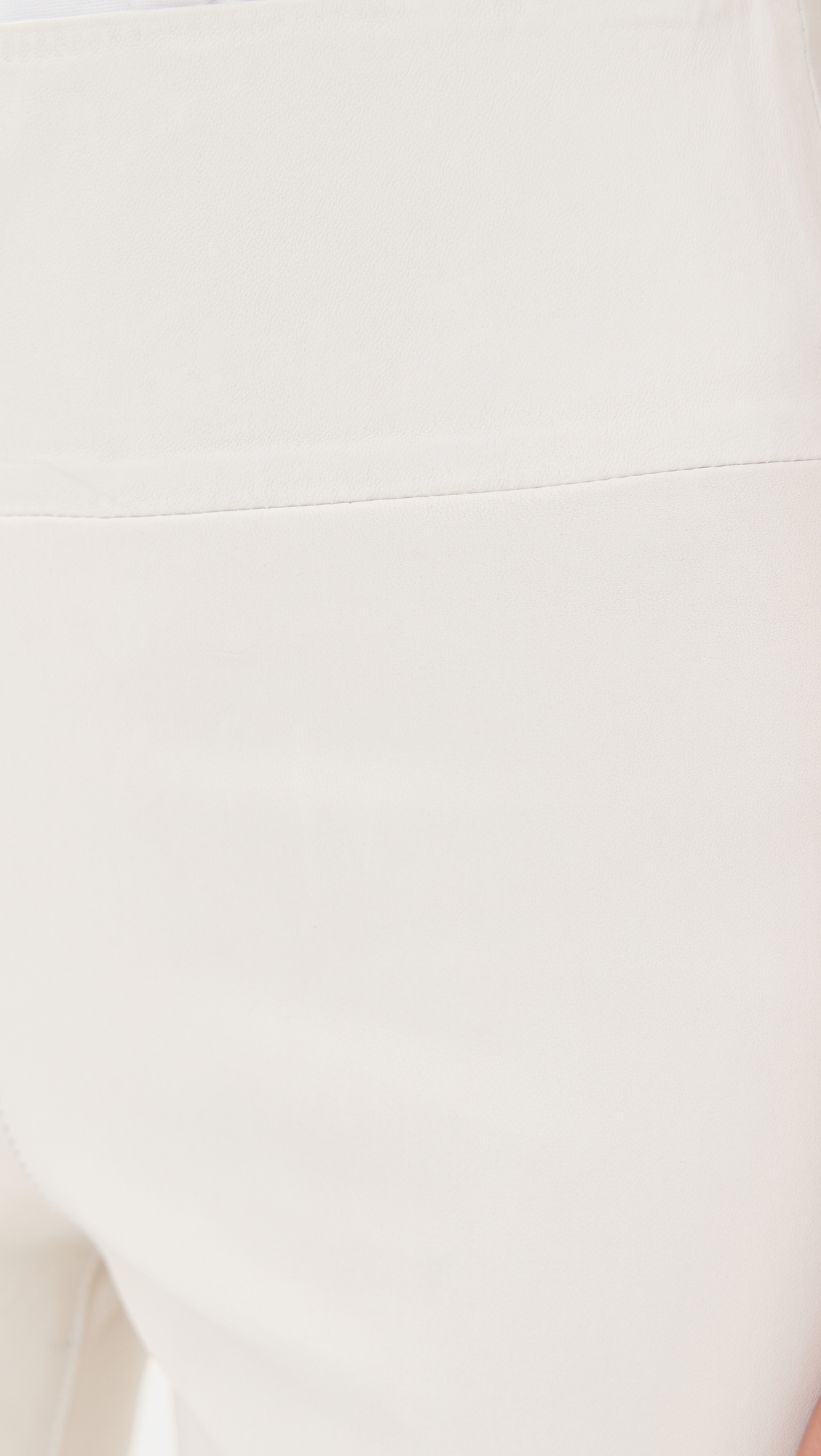Leather Crop Flare Pants Shell